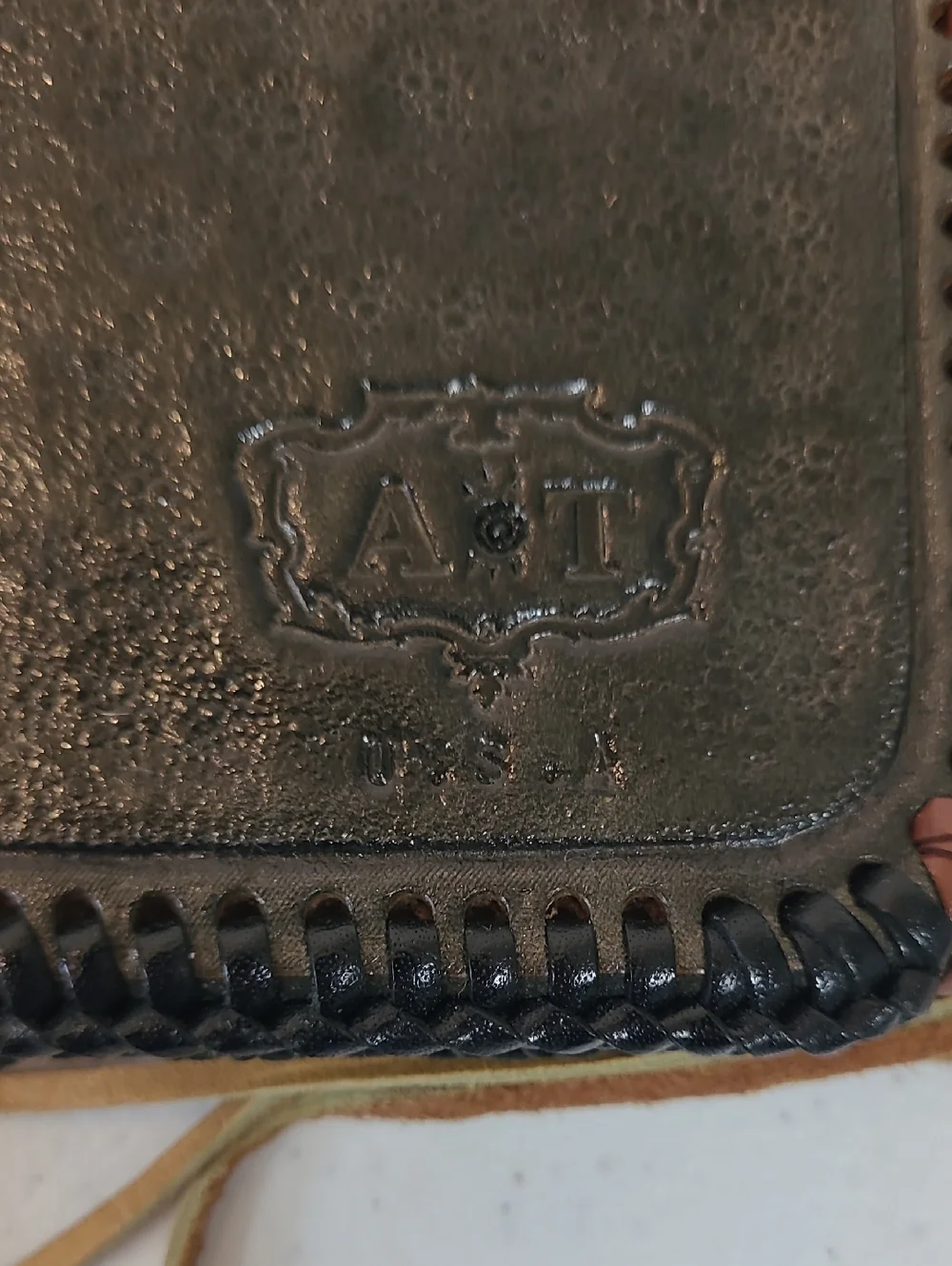 Leather Wallet W/ Wrist Clip Western Style Rodeo Cowboy Handmade Unique!